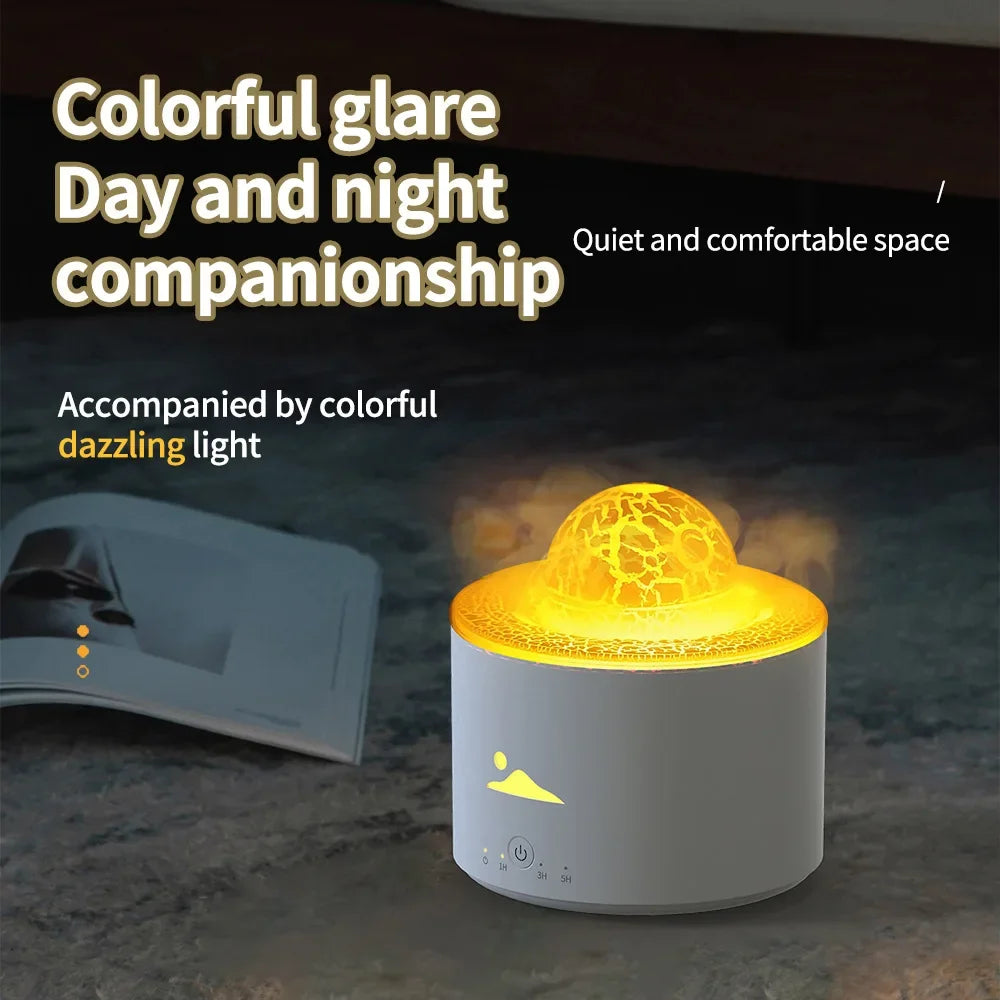 230ML Flame Planet Air Humidifier Electric Ultrasonic Cool Water Aroma Diffuser Home Room Aromatherapy Essential Oil Diffuser