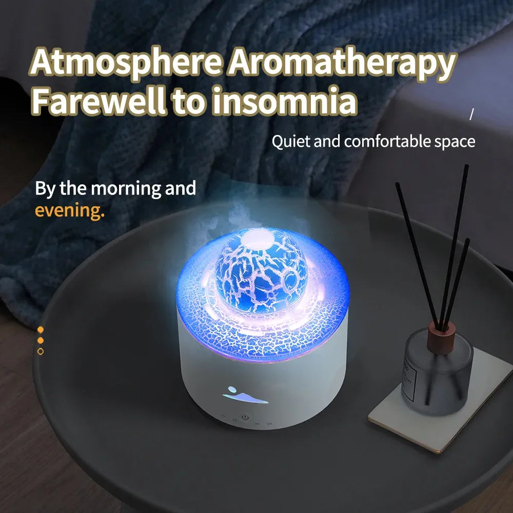 230ML Flame Planet Air Humidifier Electric Ultrasonic Cool Water Aroma Diffuser Home Room Aromatherapy Essential Oil Diffuser