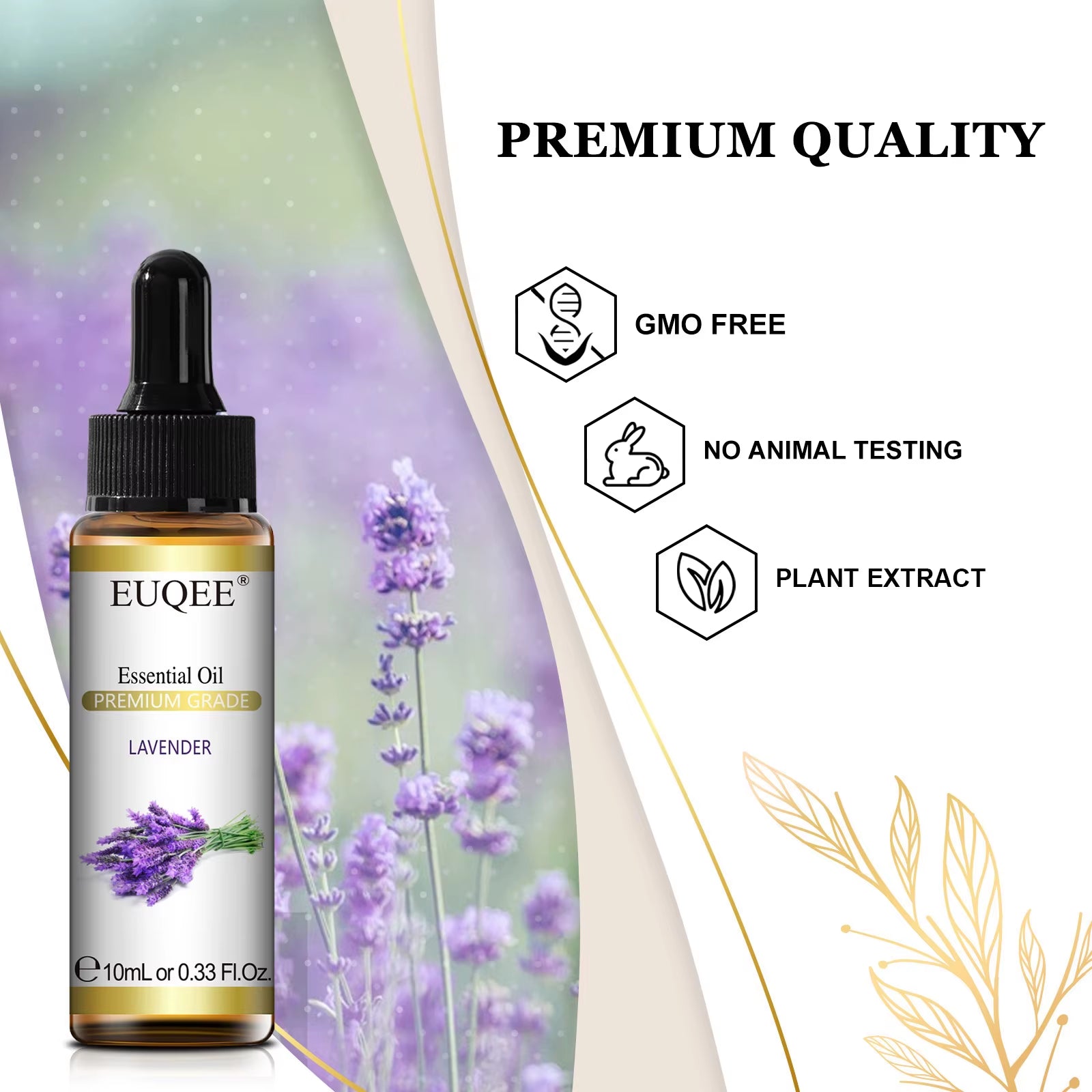 10Ml Pure Natural Essential Oil Lavender Jasmine Eucalyptus Vanilla Sandalwood Sweet Orange Lemon Oregano Rose Fragrance