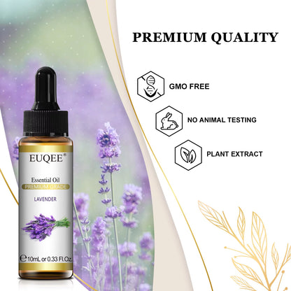 10Ml Pure Natural Essential Oil Lavender Jasmine Eucalyptus Vanilla Sandalwood Sweet Orange Lemon Oregano Rose Fragrance