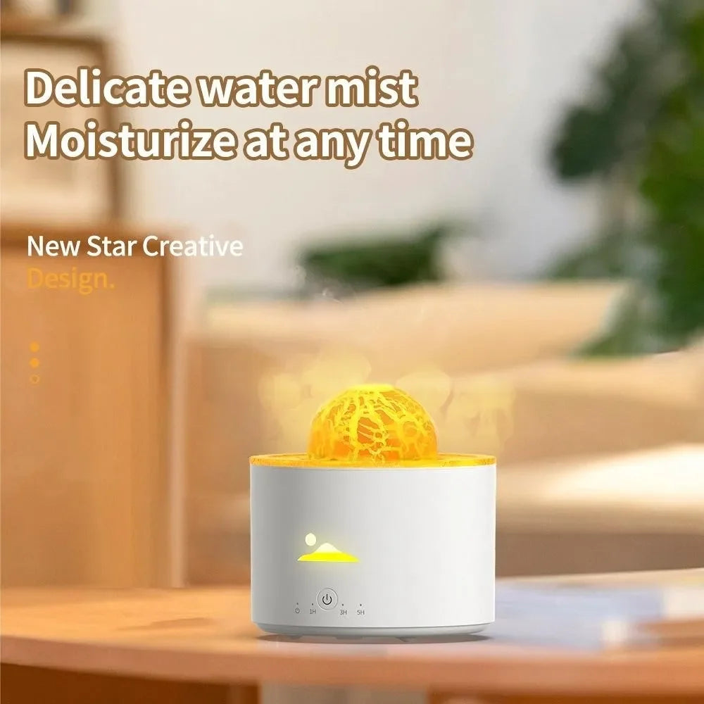 230ML Flame Planet Air Humidifier Electric Ultrasonic Cool Water Aroma Diffuser Home Room Aromatherapy Essential Oil Diffuser
