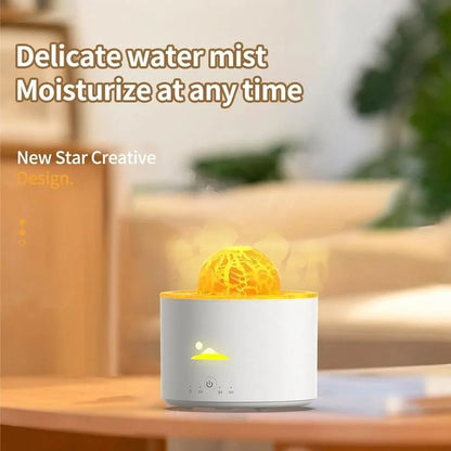 230ML Flame Planet Air Humidifier Electric Ultrasonic Cool Water Aroma Diffuser Home Room Aromatherapy Essential Oil Diffuser